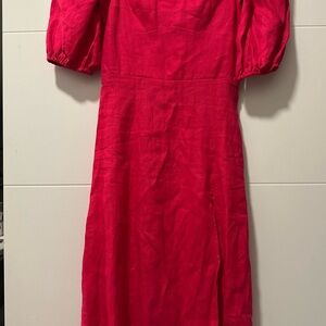 Reformation Vibrant  Long Sleeve Dress